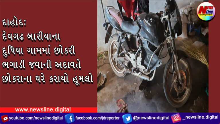 દાહોદ :દેવગઢ બારીયાના દુધિયા ગામમાં છોકરી ભગાડી જવાની અદાવતે છોકરાના ઘરે કરાયો હૂમલો