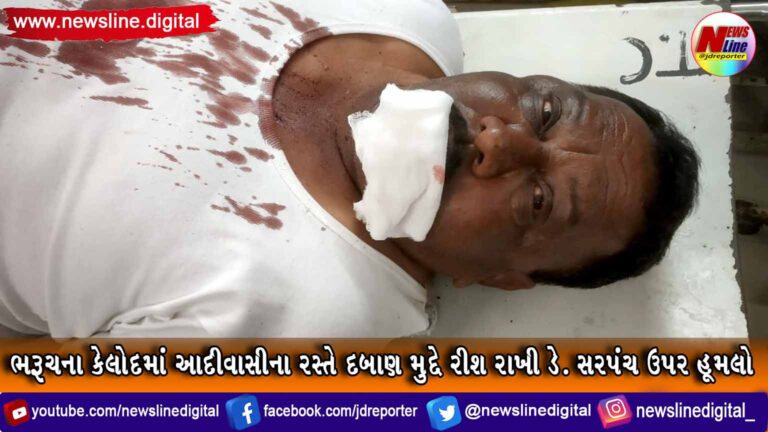 ભરૂચના કેલોદમાં આદીવાસીના રસ્તે દબાણ મુદ્દે રીશ રાખી ડે. સરપંચ ઉપર હૂમલો ભરૂચના કેલોદમાં આદીવાસીના રસ્તે દબાણ મુદ્દે રીશ રાખી ડે. સરપંચ ઉપર હૂમલો