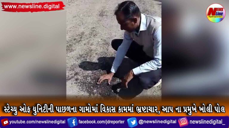 સ્ટેચ્યુ ઓફ યુનિટીની પાછળના ગામોમાં વિકાસ કામમાં ભ્રષ્ટાચાર, આપ ના પ્રમુખે ખોલી પોલ સ્ટેચ્યુ ઓફ યુનિટીની પાછળના ગામોમાં વિકાસ કામમાં ભ્રષ્ટાચાર, આપ ના પ્રમુખે ખોલી પોલ