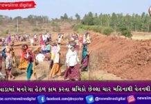 દેડીયાપાડામાં મનરેગા હેઠળ કામ કરતા શ્રમિકો છેલ્લા ચાર મહિનાથી વેતનથી વંચીત