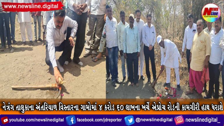 નેત્રંગ તાલુકાના અંતરિયાળ વિસ્તારના ગામોમાં 4 કરોડ 60 લાખના ખર્ચે એપ્રોચ રોડની કામગીરી હાથ ધરાશે નેત્રંગ તાલુકાના અંતરિયાળ વિસ્તારના ગામોમાં 4 કરોડ 60 લાખના ખર્ચે એપ્રોચ રોડની કામગીરી હાથ ધરાશે