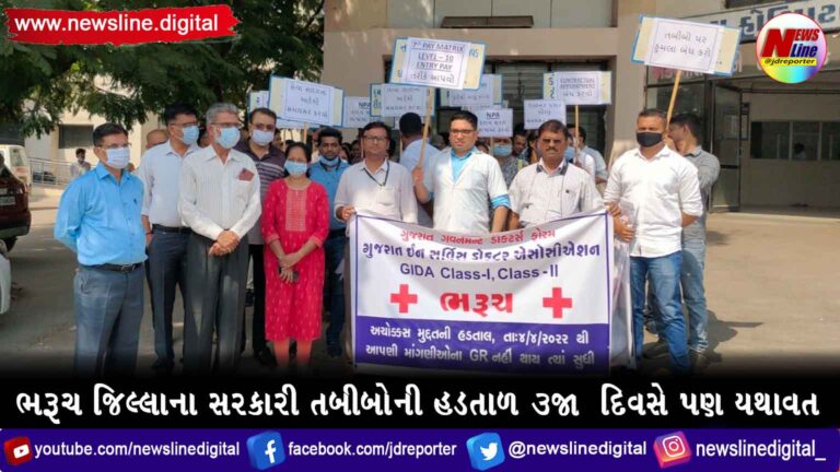 ભરૂચ જિલ્લાના સરકારી તબીબોની હડતાળ 3જા દિવસે પણ યથાવત (VIDEO) ભરૂચ જિલ્લાના સરકારી તબીબોની હડતાળ 3જા દિવસે પણ યથાવત (VIDEO)
