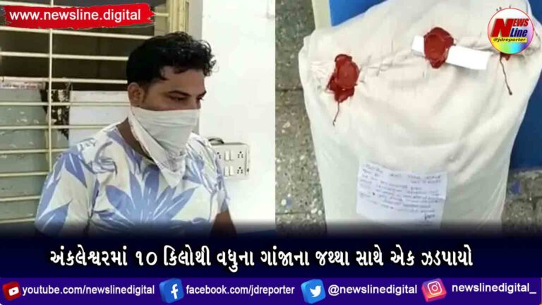 અંકલેશ્વરમાં 10 કિલોથી વધુના ગાંજાના જથ્થા સાથે એક ઝડપાયો અંકલેશ્વરમાં 10 કિલોથી વધુના ગાંજાના જથ્થા સાથે એક ઝડપાયો