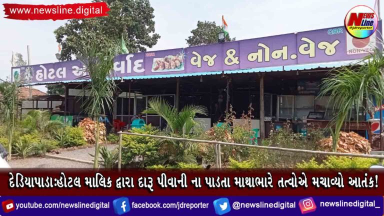 દેડિયાપાડા:હોટલ માલિક દ્વારા દારૂ પીવાની ના પાડતા માથાભારે તત્વોએ મચાવ્યો આતંક! દેડિયાપાડા:હોટલ માલિક દ્વારા દારૂ પીવાની ના પાડતા માથાભારે તત્વોએ મચાવ્યો આતંક!