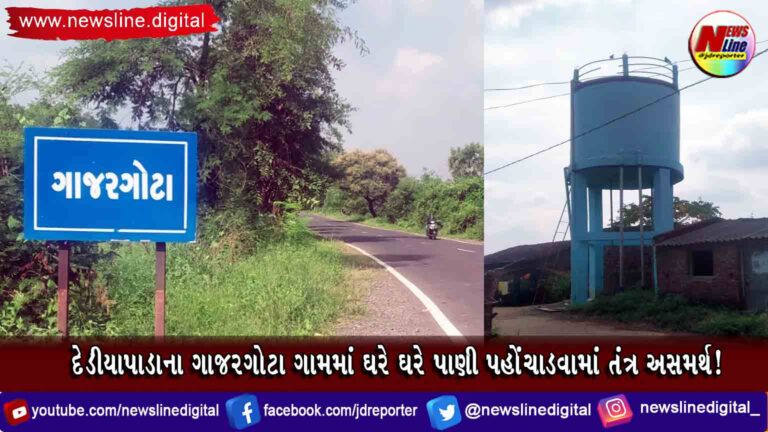 દેડીયાપાડાના ગાજરગોટા ગામમાં ઘરે ઘરે પાણી પહોંચાડવામાં તંત્ર અસમર્થ! દેડીયાપાડાના ગાજરગોટા ગામમાં ઘરે ઘરે પાણી પહોંચાડવામાં તંત્ર અસમર્થ!