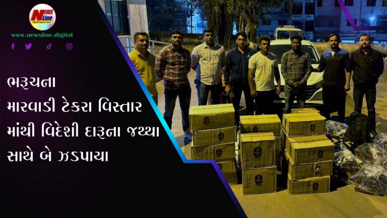 ભરૂચના મારવાડી ટેકરા વિસ્તાર માંથી વિદેશી દારૂના જથ્થા સાથે બે ઝડપાયા