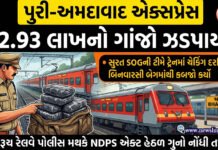 પુરી-અમદાવાદ એક્સપ્રેસમાંથી ₹2.93 લાખનો બિનવારસી ગાંજો ઝડપાયો!