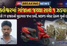 અંકલેશ્વરમાં ગાંજાના જથ્થા સાથે ૧ ઝડપાયો!