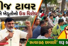 વીજ ટાવર લાઇન સામે ખેડૂતોનો ઉગ્ર વિરોધ:’સત્યાગ્રહ છાવણી’ શરૂ કરાશે