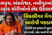ભરૂચ,અંકલેશ્વર,નબીપુરમાં ઘરફોડ ચોરીઓનો ભેદ ઉકેલાયો