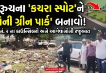 ભરૂચના કચરાના સ્પોટને મિની ગ્રીનપાર્ક અને જાહેર સુવિધાઓમાં વિકસાવા માંગ!