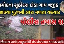આમોદના સૂઠોદરા દાંડા ગામ નજીક અજાણ્યા પુરૂષની લાશ મળતા ચકચાર, પોલીસ તપાસ શરૂ